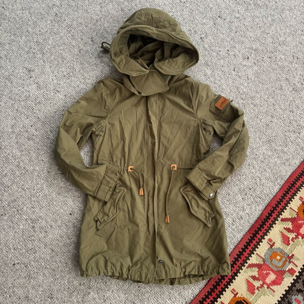 [PENFIELD] Lexington Olive Green Hooded Snorkel Parka Jacket